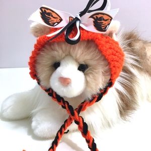 Oregon State BEAVERS Handmade Cat Hat *NEW*